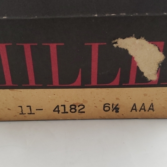 Vintage Leather Sandals Block Heel I.Miller Brown Small Platform In Box Good - Picture 12 of 12